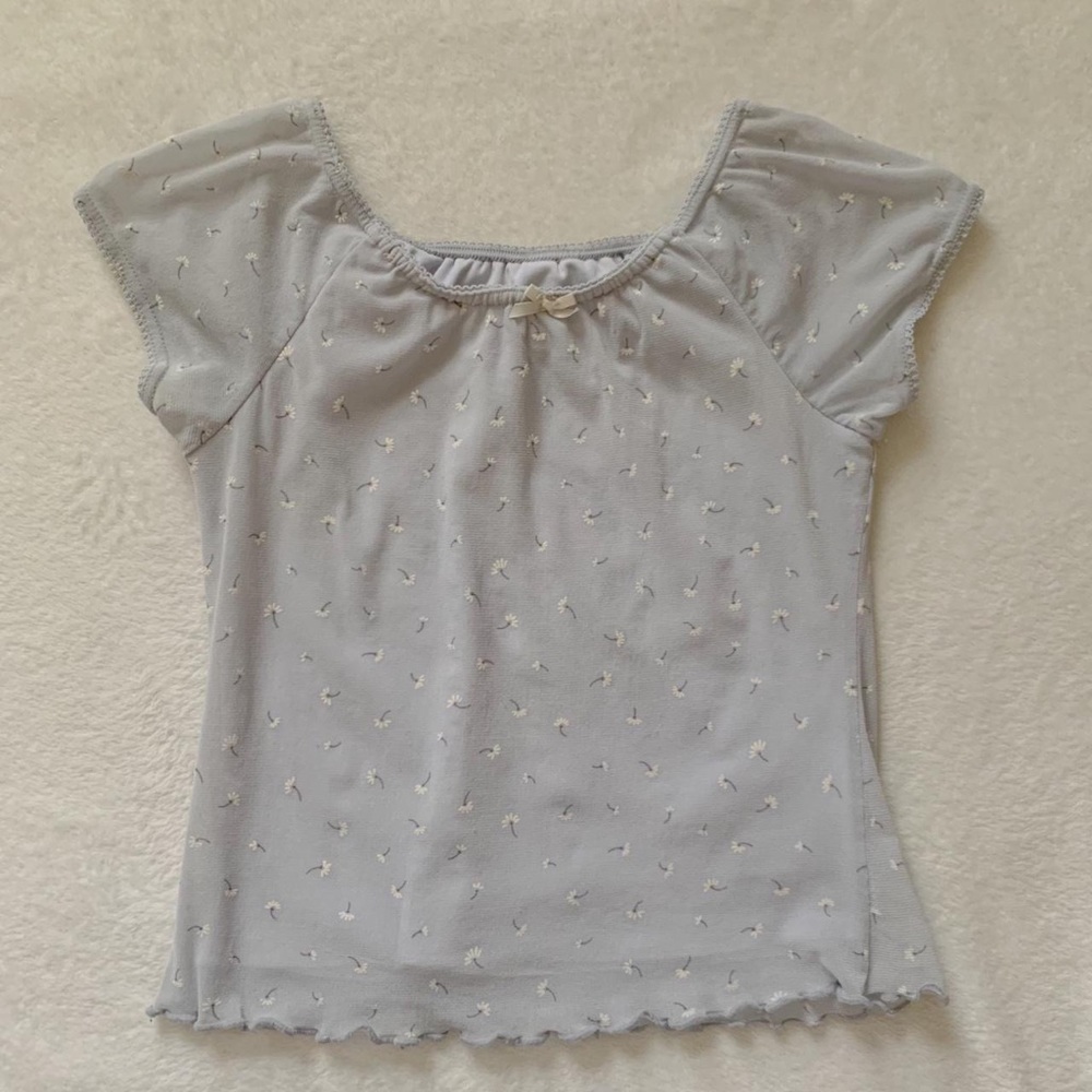 vintage tammy floral mesh top🐇🤍